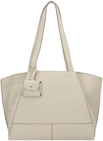 TOM TAILOR Schoudertas Adrienn Zip Shopper Cream White Crème