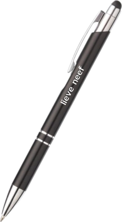Akyol - lieve neef pen - zwart - gegraveerd - Pennen neef - familie - pen met tekst cadeau - neef cadeautje - verjaardag cadeau - bedankje - familie cadeau - met soft touch