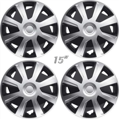 BOLLE wieldoppen MISTRAL-Van GTS 15 inch zilver/zwart voor bestelwagens en campers. Set a 4 stuks in doos (a.u.b. tekst lezen!)
