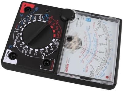 Pointer Multimeter - Spanning Tester - Elektrische Metingen - Zoemer Continuïteit - 15 x 13 x 4 cm - Grijs