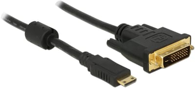 Mini HDMI naar DVI-D Dual Link kabel / zwart - 1 meter