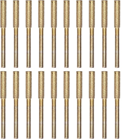 20-delige Set van Slijpstenen voor Kettingzagen - Emery Slijpgereedschap voor 7/32 Inch Wielen en Grote Kettingzagen - Efficiënte Polijst- en Slijp Tools