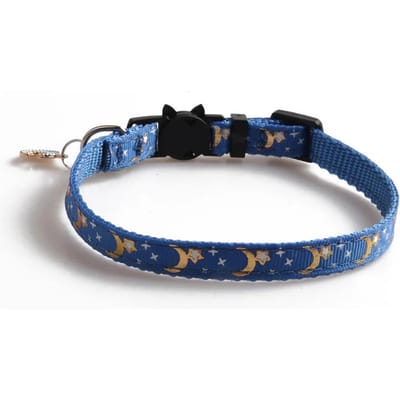 Schattige Huisdier Katten Halsbanden Met Maan Ster Hanger Verstelbare Puppy Kitten Ketting Fruit Patroon Katten Konijn Halsbanden Met Belletjes 1.0x28cm