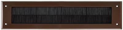 Famanu – Brievenbusborstel tochtstopper - 343 x 80 mm - bruin - duurzaam materiaal - beschermt tegen tocht - vuil en koude lucht - geschikt voor deuren en brievenbussen