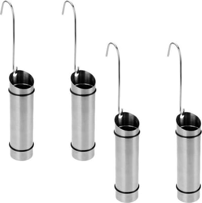 Set van 4x stuks zilveren RVS verwarming waterverdampers - luchtbevochtigers - 21 cm - Waterverdampers voor de verwarming - Luchtvochtigheid verhogen