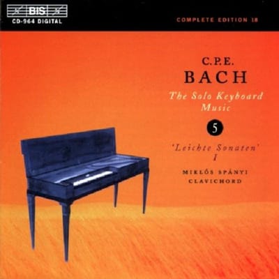 Miklós Spányi - C.P.E. Bach: Solo Keyboard Music Vol 5 (CD)