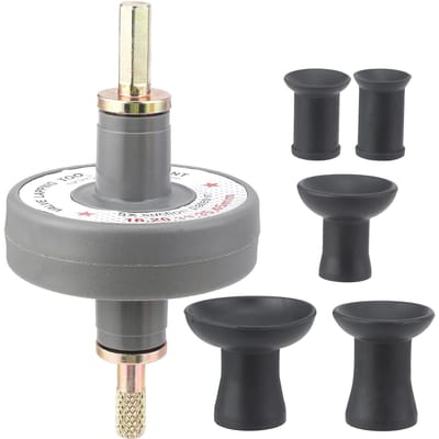 Klepslijpgereedschapsset, Klepslijpadapter voor Boormachine, Klepslijpset voor Kleine Motor met 5 Zuignappen gray