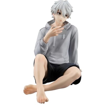 Nagi Seishiro Anime Model - Zittende Houding Actiefiguur Schattige Collectie Decoratie Figuur Pop voor Anime Cadeaus Premium Kwaliteit gray