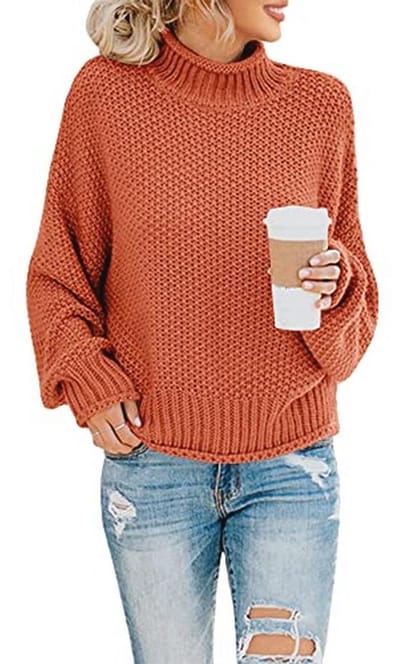 Damestrui Col Oversized Vleermuis Lange Mouwen Losse Grof Gebreide Trui