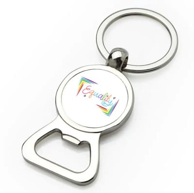 Akyol - lgbtq cadeau - flesopener - Lgbt - love is love - opdruk - lgbt - pride month - lgbtq vlag - gay pride - met tekst - opdruk - leuke pride spullen - verjaardag - cadeau - gift - 9 bij 3 cm