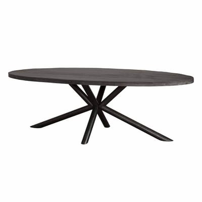 Tower Living - Selva eettafel ovaal - 240 cm - zwart