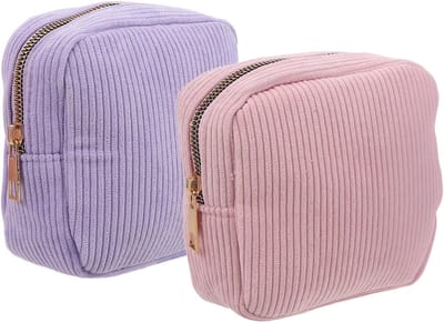 Menstruatie tasjes - Organizer maandverband - Hygiënisch opbergen - Zachte corduroy stof - 12.5 cm - Diverse kleuren