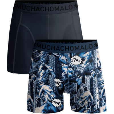 Muchachomalo – Boxershort Heren – 2 Pack – Normale Lengte – Onderbroeken Heren – Boxershort – Ondergoed – 95% Katoen