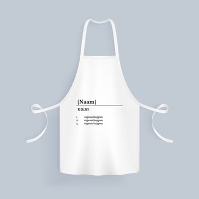 Akyol - gepersonaliseerde naamdefinitie Keukenschort - Collega - collega - collega cadeau - collega - welkom cadeau - afscheid - leuk kado voor je collega om te geven - 82 bij 71 cm