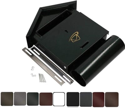 KOTARBAU brievenbus 340x260x55 mm krantenvak wand hek staander verzinkt B6 weerbestendig verschillende kleuren robuust universeel afsluitbaar 340 mm x 260 mm x 55 mm Altes Gold
