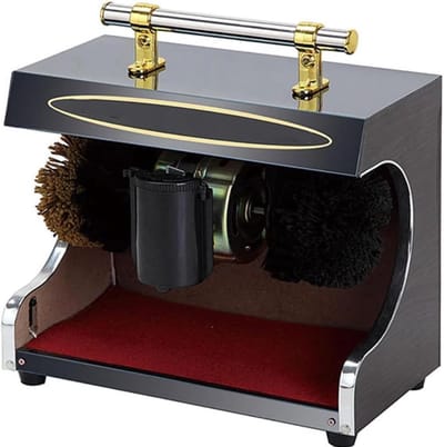 Elektrische Schoenpoetsmachine - Automatische Poetsmachine - Schoenen Onderhouden - Inductie Bediening - 7KG - Zwart