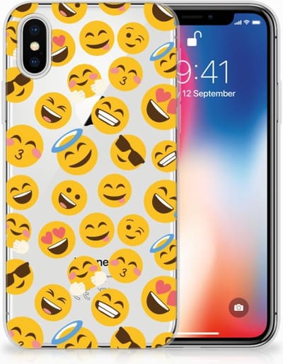 Back Cover voor Apple iPhone X | Xs TPU bumper Emoji
