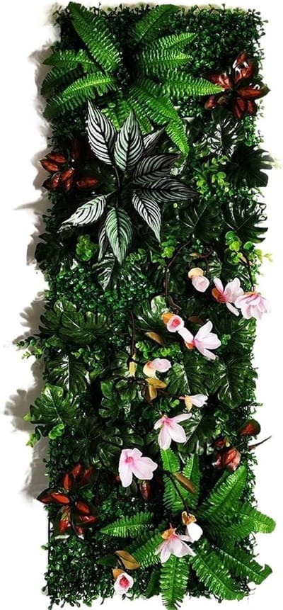 Kunstgras Wandpaneel - Mos Plantenwand - Tuin Decoratie - Natuurgetrouwe Textuur - 40x120 cm - Groen