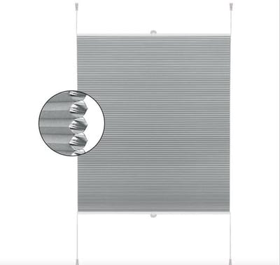 Luxe Honinggraat Gordijn - 120x130cm - Rolgordijn - Grijs - Lichtdoorlatend - Isolerend