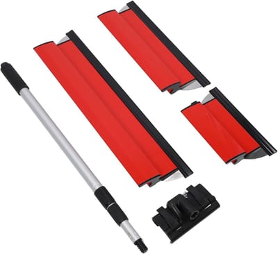 Complete Set voor Droogwand Afwerking, 9.84in 15.75in 23.62in Spatula met Ergonomische Handgreep, Vervangbare RVS Bladen en Antislip Handvat voor Perfecte Afwerking