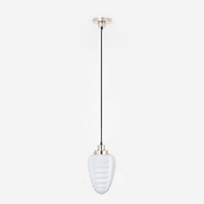 Hanglamp aan snoer Parole 20's Nikkel - Art Deco Trade