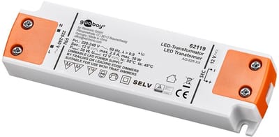 Goobay LED-transformator | dimbaar | 12V DC | 6-30W | IP20
