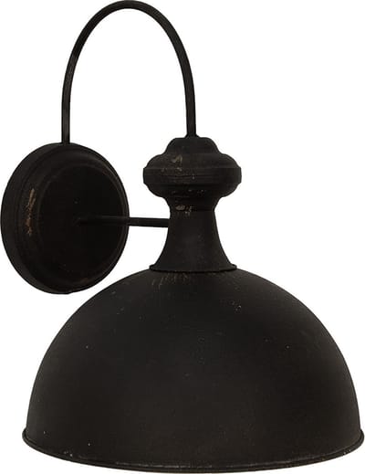 Clayre & Eef Wandlamp 44x35x44 cm Zwart IJzer