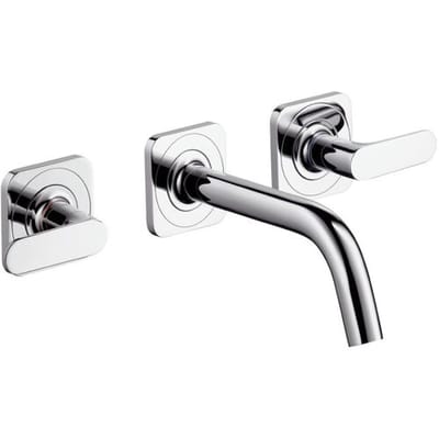 AXOR Citterio M 3-hole basin mixer with levers, rosettes and short spout