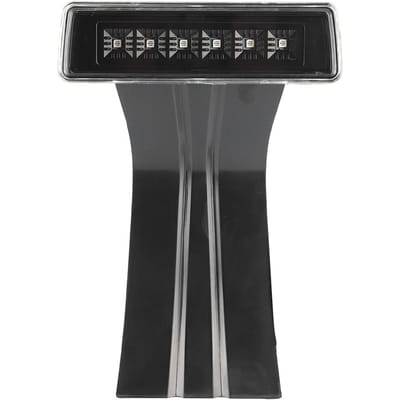 Feu de freinage LED de niveau supérieur avec lentille transparente Compatible pour Jeep Wrangler JK 2 4 Portes 2007 ‑ 2018 gray