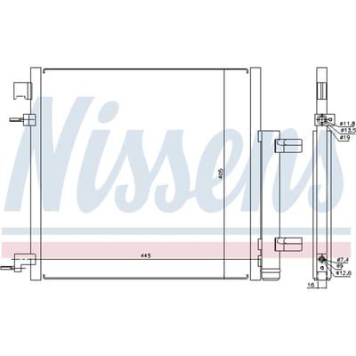 Condensator, airconditioning NISSENS 940247