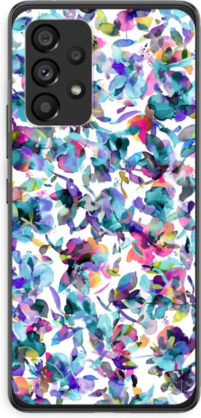 Case Company® - Hoesje geschikt voor Samsung Galaxy A53 5G hoesje - Hibiscus Flowers - Soft Cover Telefoonhoesje - Bescherming aan alle Kanten en Schermrand