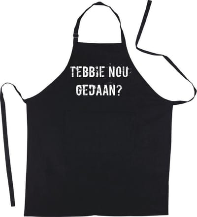 Mijncadeautje Luxe schort - Tebbie nou gedaan -