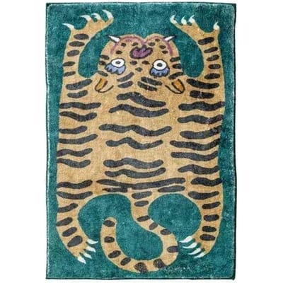 Cartoon Luipaard Tapijt Voor Koelte En Warmte, Woondecoratie, Slaapkamer Pluche Vloermat, Woonkamer Rustplek Vloermat 50x80cm 20x31inch