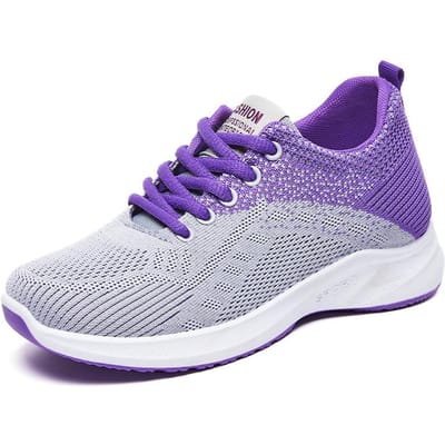 Sportschoenen Dames Lente Nieuwe Casual Damesschoenen Ademend Vliegweefsel Studentenschoenen Mode Schoenen Dames 41 gray