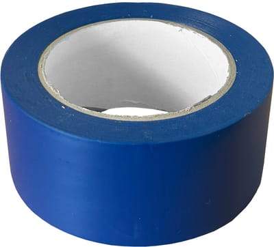 Kortpack - Vloermarkeringstape 50mm breed x 33mtr lang - Blauw - 1 Rol - Vloertape - Signalisatietape - (021.0428)