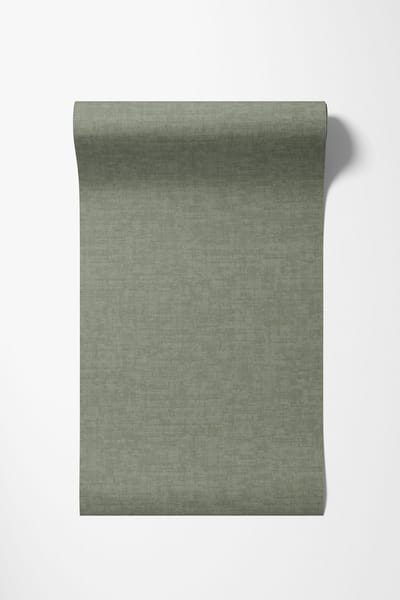 Dutch Wallcoverings - Vliesbehang - Linen & Textures - uni groen - VT10016