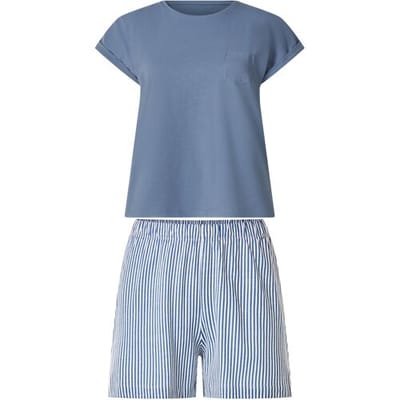 ESMARA Korte dames pyjama (Blauw, XS (32/34))