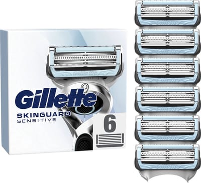Gillette Skinguard Sensitive Scheermesjes Aloë Vera voor Mannen - 6