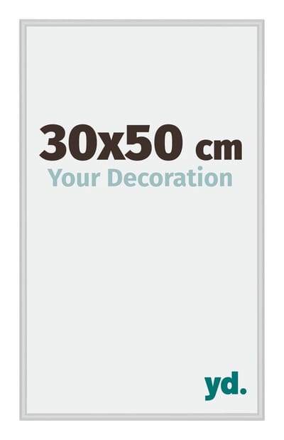Your Decoration - Fotolijst 30x50 cm - Aluminium - Zilver Mat - Miami
