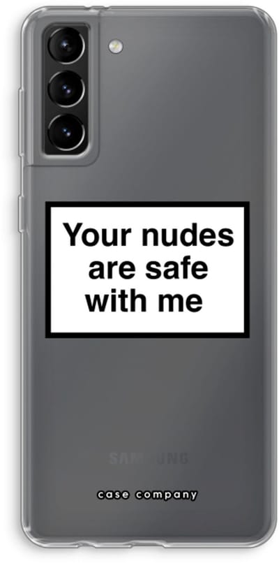 Hoesje geschikt voor Samsung Galaxy S21 Plus hoesje - Safe with me - Soft Cover Telefoonhoesje - Bescherming aan alle Kanten en Schermrand