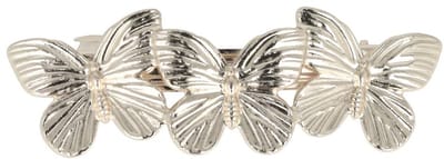 Haarsoires Haarspeld Patentspeld 7cm - Vlindervorm – Metaal – Zilver - Haarspelden voor Dames - Haarklem - Haarclip - Haaraccessoires - Hair Clip - Decoratieve Haaraccessoire