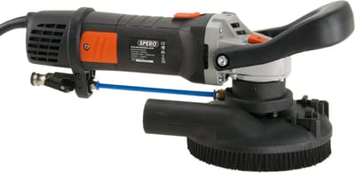 Polijstmachine 1400 Watt  - NAT gebruik / watertoevoer - Met verende stofkap & afneembare neus - SPERO