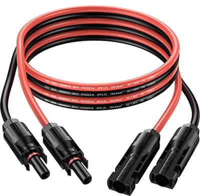 Zonnepaneel Verlengkabel 2M 12AWG met IP68 Waterdicht