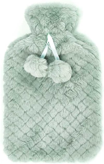Giftdecor Warmwater kruik - 1.8 liter - hoes in het groen - winter kruiken - bedkruiken - kinderen/volwassenen