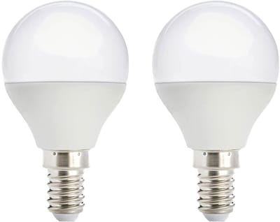 Kobi LED Lamp Mini Bolvorm E14 8.5W - 806lm - 4000K - 230V - Voor Keuken, Hal of Werklamp - 2 stuks