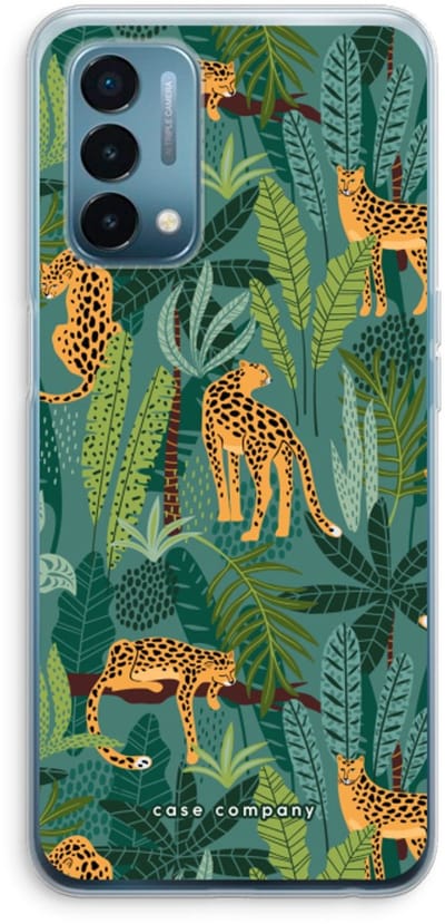 Case Company® - Hoesje geschikt voor OnePlus Nord N200 5G hoesje - Luipaard 2 - Soft Cover Telefoonhoesje - Bescherming aan alle Kanten en Schermrand