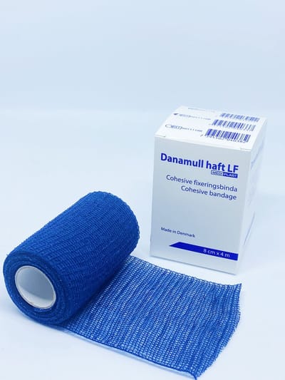 Danamull Haft Zelfklevend Fixatiewindsel blauw 8cm x 4m - 5 stuks