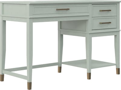 Westerleigh - Bureau met liftblad in MDF groen (77 x 115 x 49 cm)