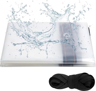 Dailygoody - Afdekzeil - Waterdicht zeil - 2 x 2 meter - Weerbestendig tarp - Transparant zeil - Bescherming voor buitenafdekking - Geschikt voor tuin