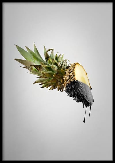 Poster Ananas - 50x70cm - Fruit Poster - Keuken Poster